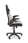 Scaun gaming tapitat cu stofa, Bloom Gri / Negru, l65xA60xH110-120 cm (1)
