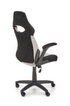 Scaun gaming tapitat cu stofa, Bloom Gri / Negru, l65xA60xH110-120 cm (2)