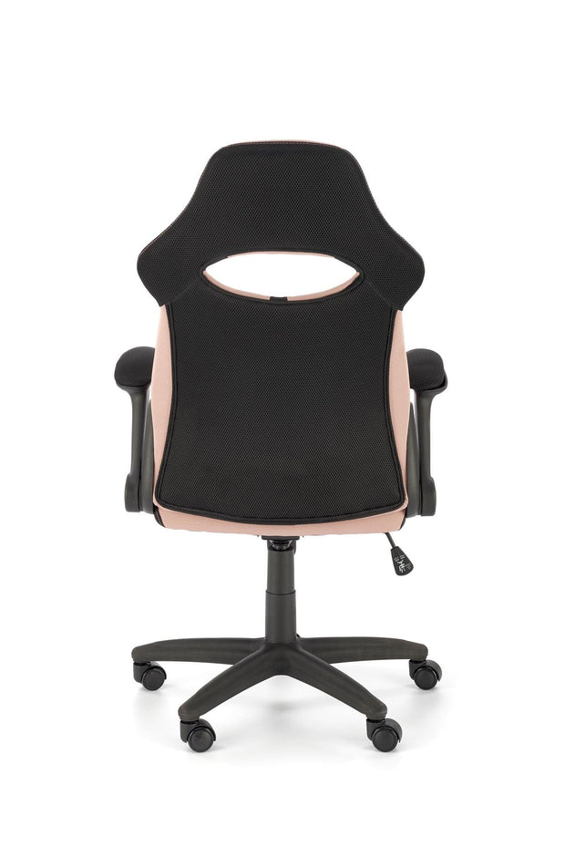 Scaun gaming tapitat cu stofa, Bloom Roz / Negru, l65xA60xH110-120 cm (2)