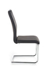 Halmar Scaun metalic tapitat cu piele ecologica Kai-224 Black