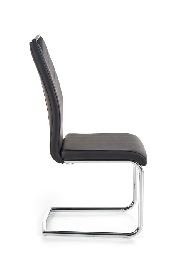 Halmar Scaun metalic tapitat cu piele ecologica Kai-224 Black