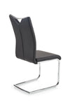 Halmar Scaun metalic tapitat cu piele ecologica Kai-224 Black