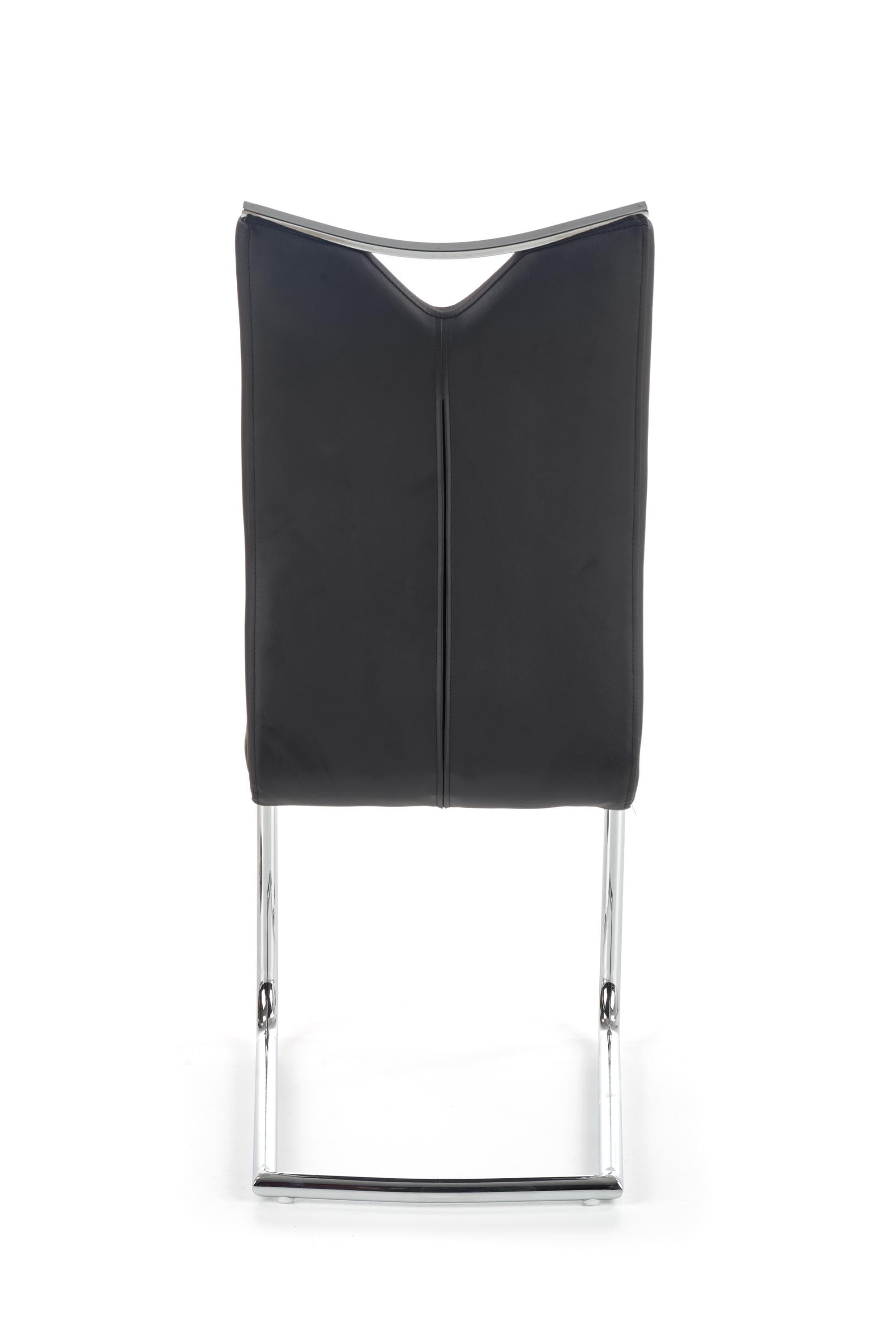 Halmar Scaun metalic tapitat cu piele ecologica Kai-224 Black