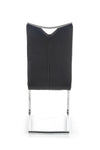 Halmar Scaun metalic tapitat cu piele ecologica Kai-224 Black