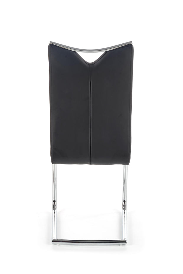 Halmar Scaun metalic tapitat cu piele ecologica Kai-224 Black