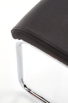 Halmar Scaun metalic tapitat cu piele ecologica Kai-224 Black