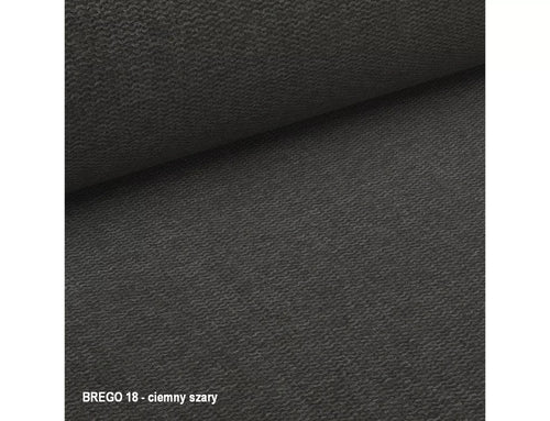 Scaun rotativ tapitat cu stofa si picioare metalice, Azalia Brego Gri Inchis / Negru, l61xA44xH86 cm (1)