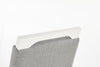 Scaun tapitat cu stofa, cu picioare din lemn Clarinda Gri / Alb, l42xA58xH97 cm (5)