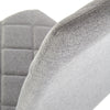 Halmar Scaun tapitat cu stofa, cu picioare metalice Kai-309 Gri deschis / Crom, l43xA57xH97 cm