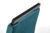 Halmar Scaun tapitat cu stofa si picioare din lemn, Clarinda II Velvet Petrol / Negru, l42xA58xH97 cm