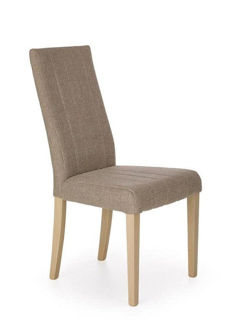 Halmar Scaun tapitat cu stofa si picioare din lemn de fag, Dillan Grej / Stejar Sonoma, l47xA59xH99 cm