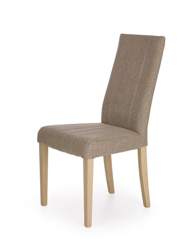 Scaun tapitat cu stofa si picioare din lemn de fag, Dillan Grej / Stejar Sonoma, l47xA59xH99 cm (1)