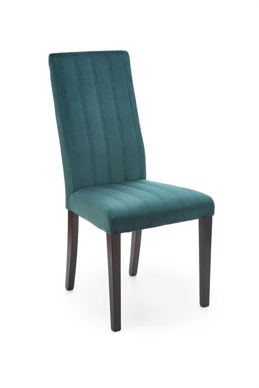 Halmar Scaun tapitat cu stofa si picioare din lemn, Dillan II Velvet Petrol / Negru, l47xA59xH99 cm