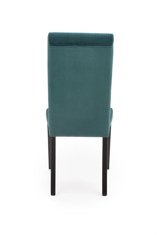 Halmar Scaun tapitat cu stofa si picioare din lemn, Dillan II Velvet Petrol / Negru, l47xA59xH99 cm
