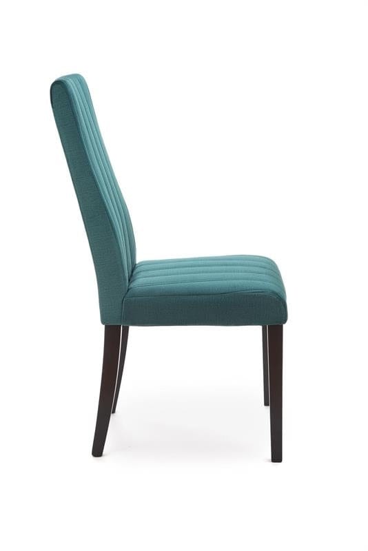 Halmar Scaun tapitat cu stofa si picioare din lemn, Dillan II Velvet Petrol / Negru, l47xA59xH99 cm