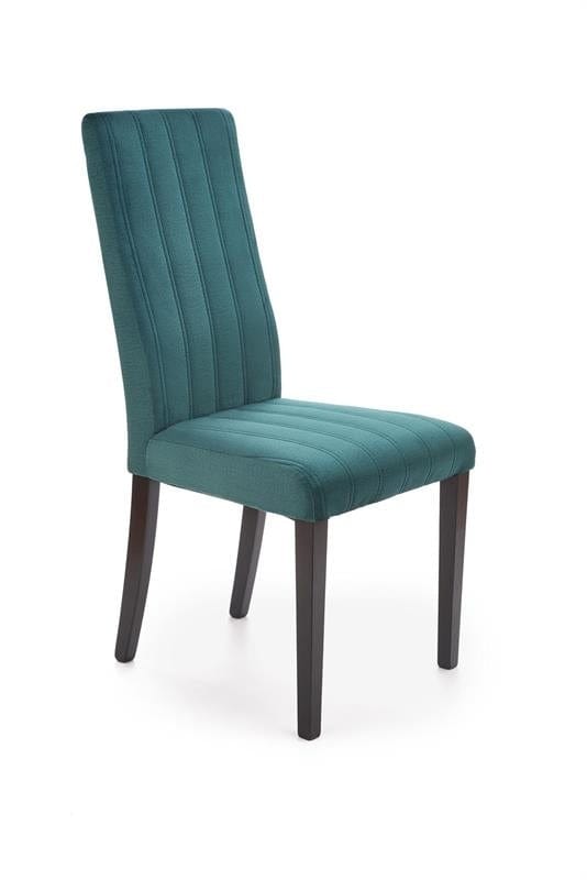 Halmar Scaun tapitat cu stofa si picioare din lemn, Dillan II Velvet Petrol / Negru, l47xA59xH99 cm