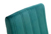 Halmar Scaun tapitat cu stofa si picioare din lemn, Dillan II Velvet Petrol / Negru, l47xA59xH99 cm