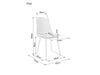 Signal Scaun tapitat cu stofa si picioare metalice, Franky Bej / Stejar, l43xA51xH89 cm