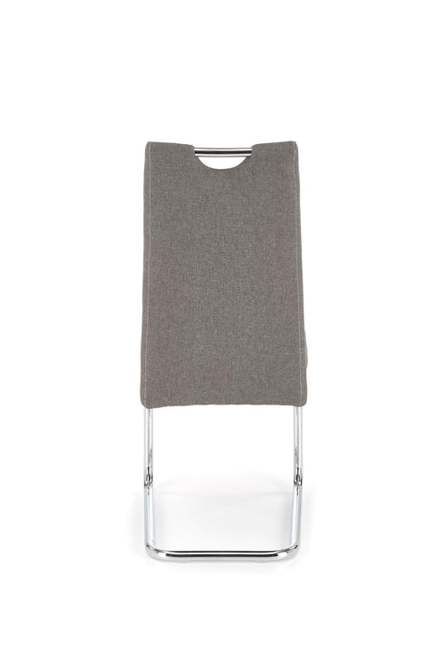 Scaun tapitat cu stofa si picioare metalice, K349 Gri / Crom, l42xA60xH97 cm (1)