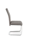 Scaun tapitat cu stofa si picioare metalice, K349 Gri / Crom, l42xA60xH97 cm (3)