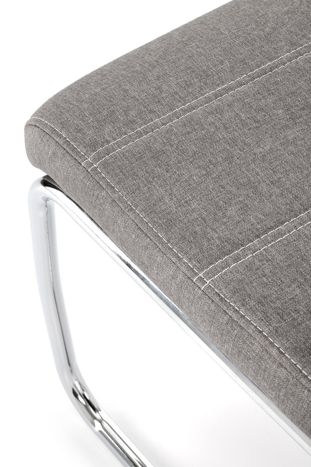 Scaun tapitat cu stofa si picioare metalice, K349 Gri / Crom, l42xA60xH97 cm (6)