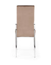 Scaun tapitat cu stofa si picioare metalice, K416 Velvet Bej / Crom, l43xA54xH101 cm (6)
