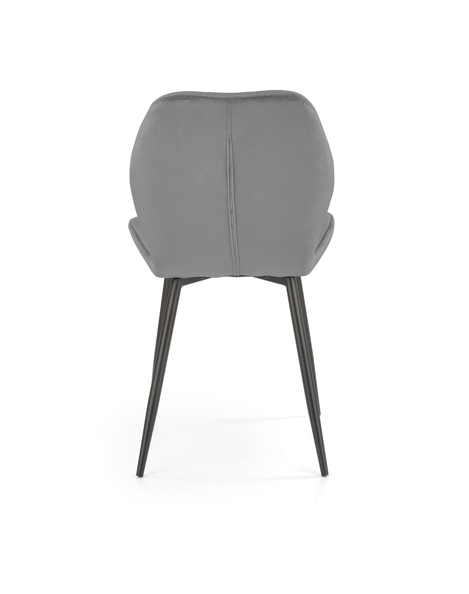 Scaun tapitat cu stofa si picioare metalice, K453 Velvet Gri / Negru, l48xA53xH86 cm (5)