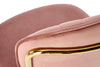 Scaun tapitat cu stofa si picioare metalice, K499 Velvet Roz / Auriu, l47xA56xH85 cm (7)
