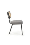 Scaun tapitat cu stofa si picioare metalice, K503 Velvet Gri / Negru, l53xA60xH84 cm (3)