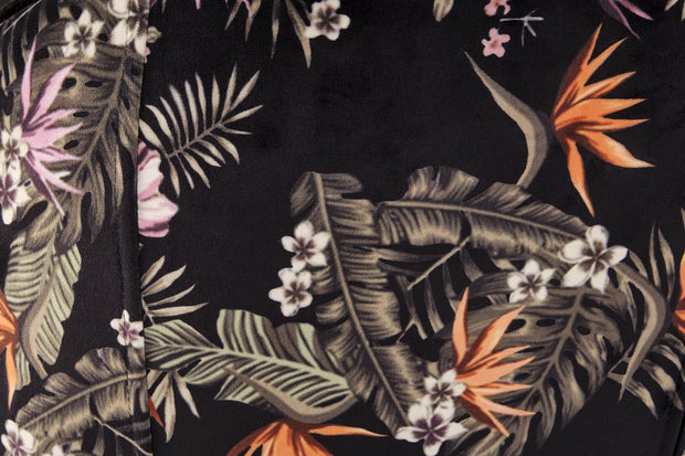 Scaun tapitat cu stofa si picioare metalice, K506 Velvet Multicolor / Negru, l55xA60xH82 cm (7)