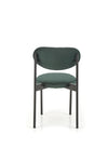 Scaun tapitat cu stofa si picioare metalice, K509 Velvet Verde Inchis / Negru, l42xA48xH80 cm (1)