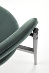 Scaun tapitat cu stofa si picioare metalice, K509 Velvet Verde Inchis / Negru, l42xA48xH80 cm (7)