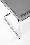 Scaun tapitat cu stofa si picioare metalice, K510 Velvet Gri / Crom, l49xA55xH85 cm (5)