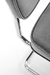 Scaun tapitat cu stofa si picioare metalice, K510 Velvet Gri / Crom, l49xA55xH85 cm (6)