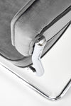 Scaun tapitat cu stofa si picioare metalice, K510 Velvet Gri / Crom, l49xA55xH85 cm (7)