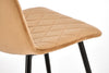 Scaun tapitat cu Stofa si picioare metalice, K525 Velvet Bej / Negru, l45xA55xH89 cm (6)