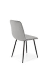 Scaun tapitat cu Stofa si picioare metalice, K525 Velvet Gri / Negru, l45xA55xH89 cm (3)
