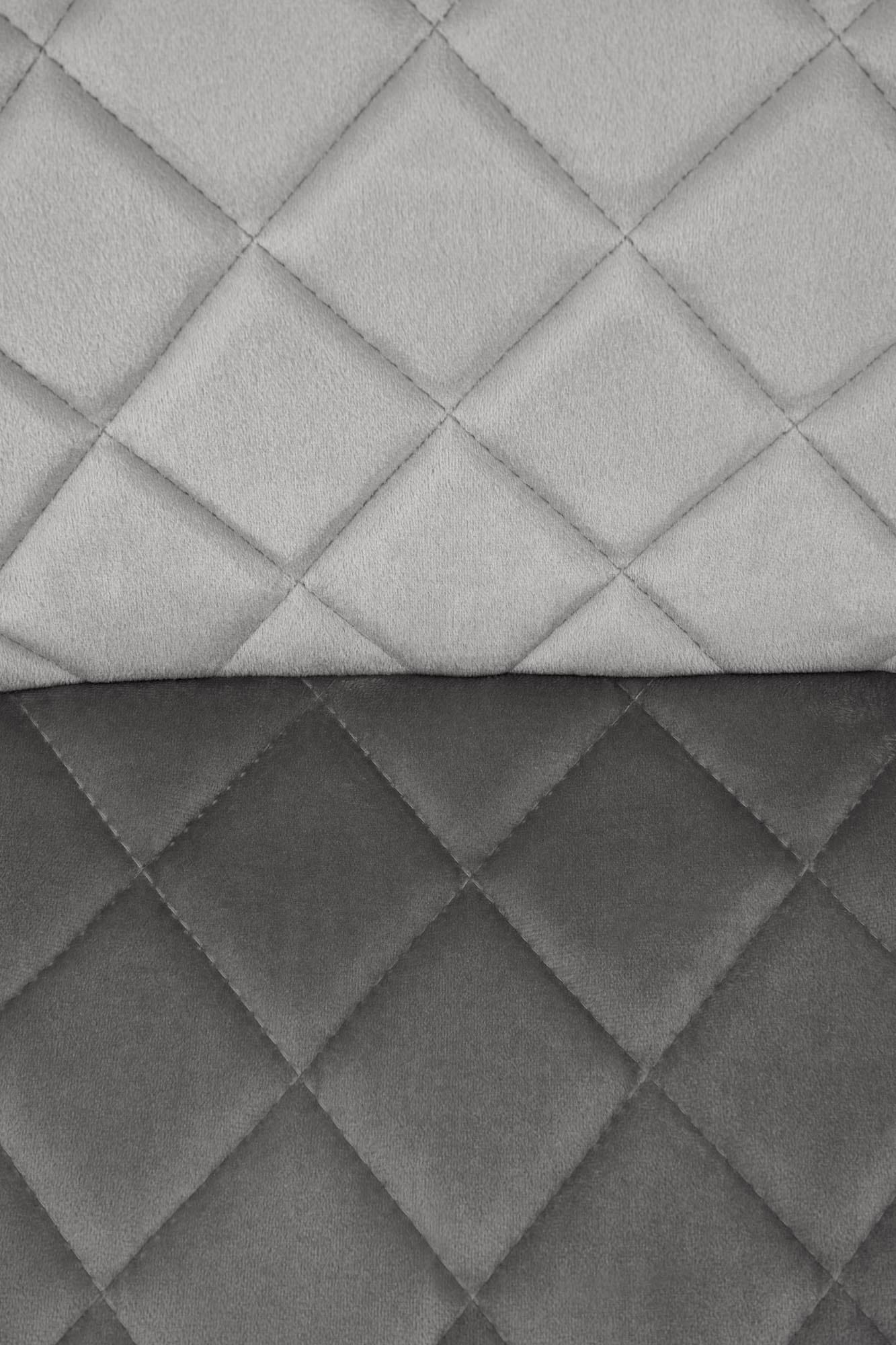Scaun tapitat cu Stofa si picioare metalice, K525 Velvet Gri / Negru, l45xA55xH89 cm (5)