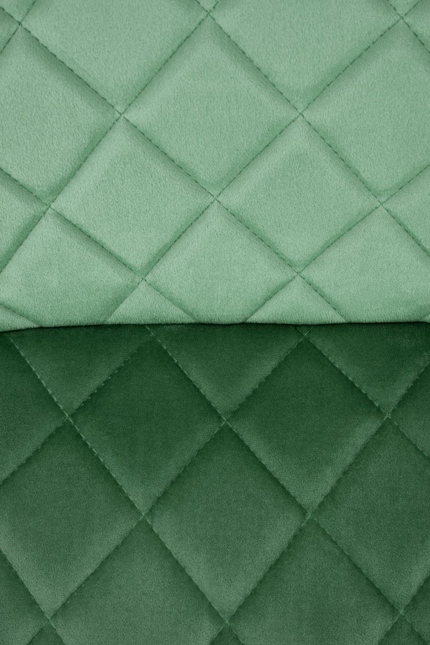 Scaun tapitat cu Stofa si picioare metalice, K525 Velvet Verde Inchis / Negru, l45xA55xH89 cm (5)