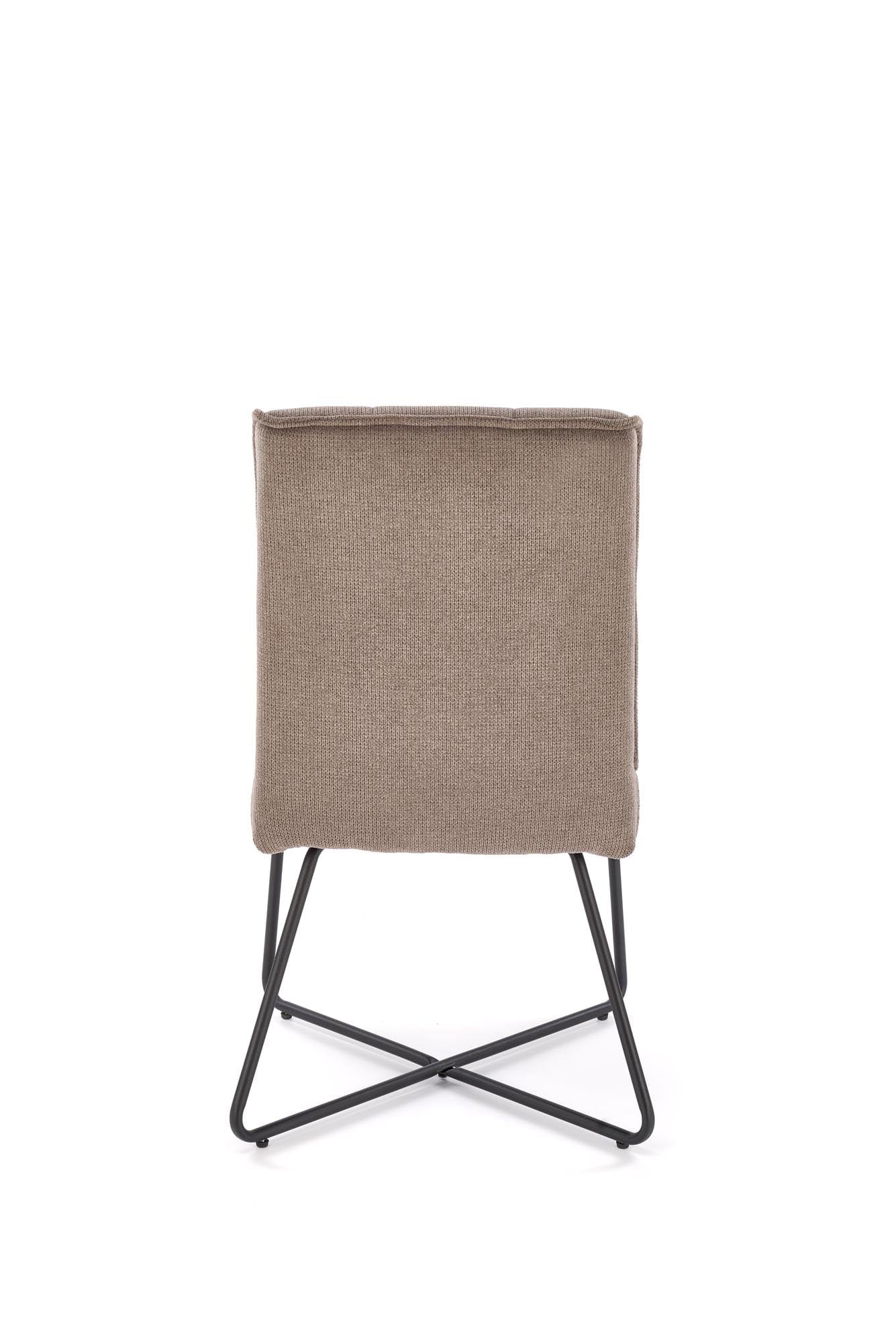 Scaun tapitat cu stofa si picioare metalice, K534 Gri / Negru, l50xA60xH90 cm (1)