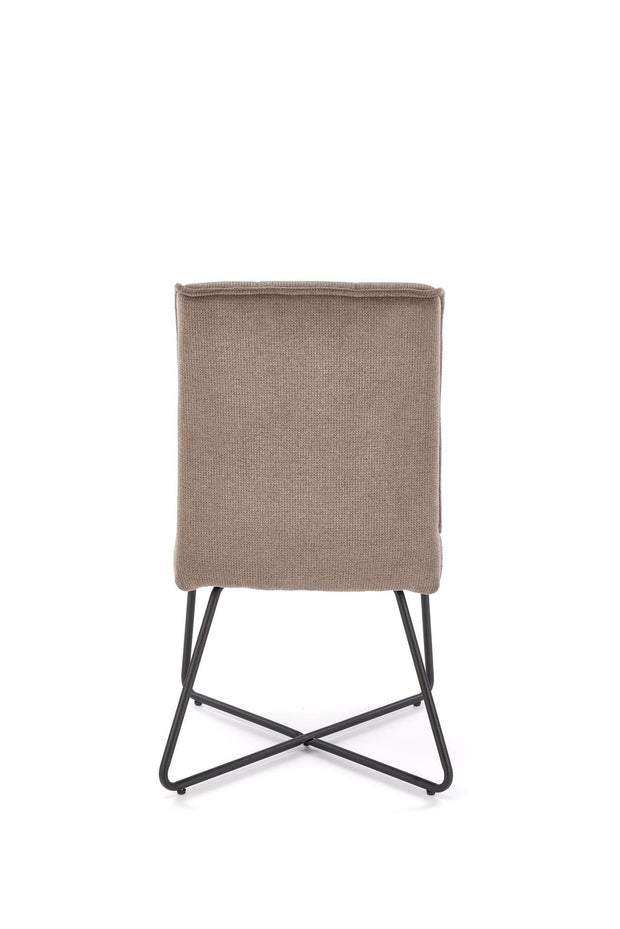Scaun tapitat cu stofa si picioare metalice, K534 Gri / Negru, l50xA60xH90 cm (1)