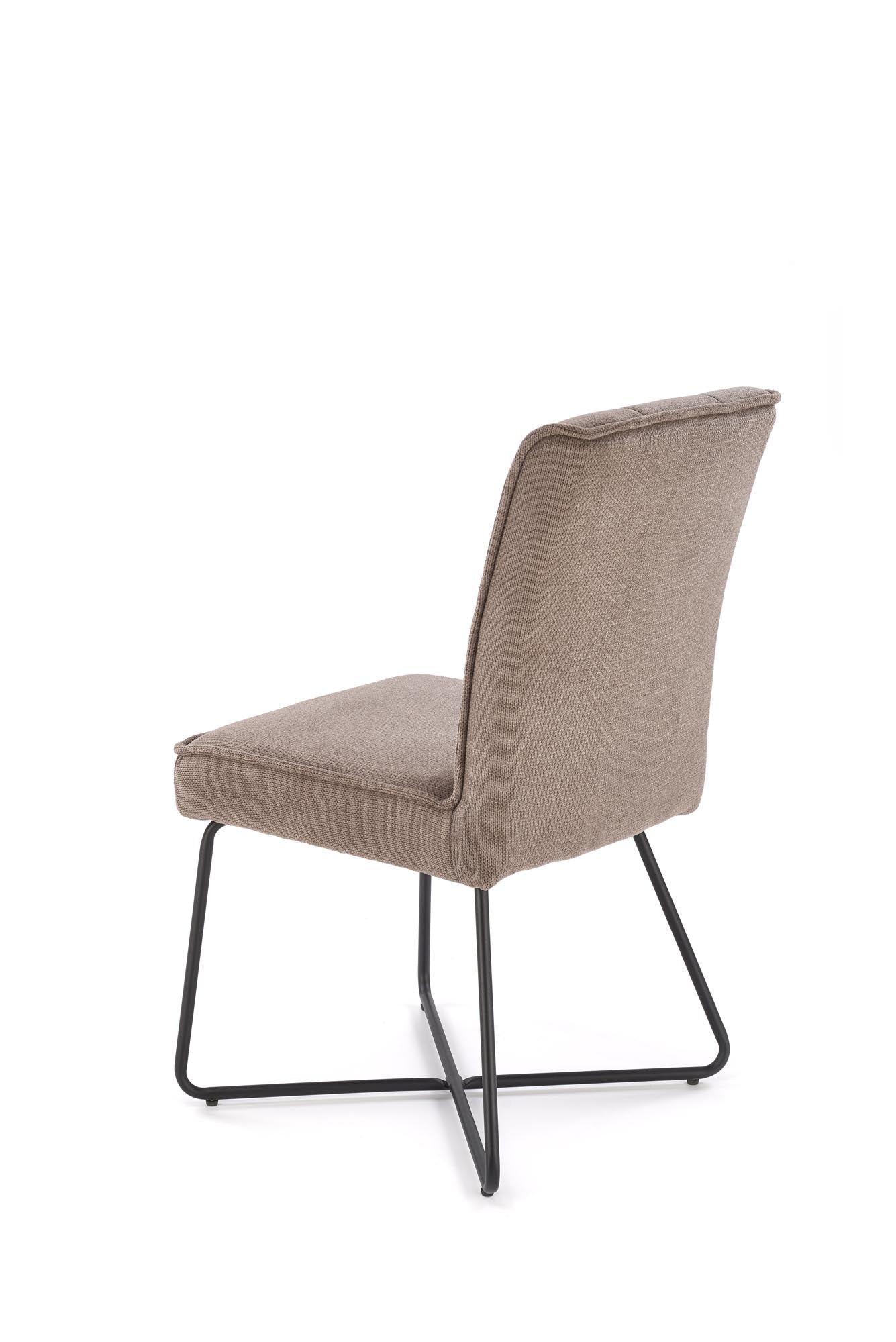 Scaun tapitat cu stofa si picioare metalice, K534 Gri / Negru, l50xA60xH90 cm (4)