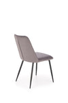 Scaun tapitat cu stofa si picioare metalice, K539 Velvet Gri / Negru, l50xA62xH84 cm (4)