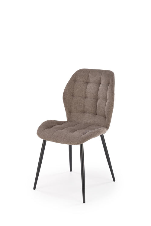 Scaun tapitat cu stofa si picioare metalice, K548 Gri / Negru, l47xA55xH84 cm