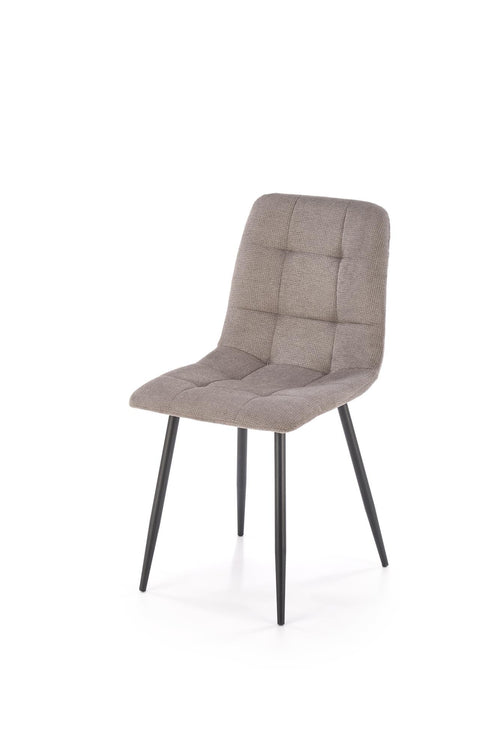 Scaun tapitat cu stofa si picioare metalice, K560 Gri / Negru, l45xA53xH88 cm