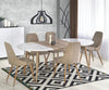 Halmar Scaun tapitat cu stofa si picioare metalice, Kai-285 Bej / Natural, l49xA56xH91 cm