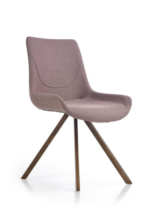 Halmar Scaun tapitat cu stofa si picioare metalice Kai-290 Grej, l55xA59xH85 cm