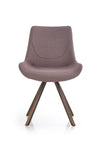 Halmar Scaun tapitat cu stofa si picioare metalice Kai-290 Grej, l55xA59xH85 cm