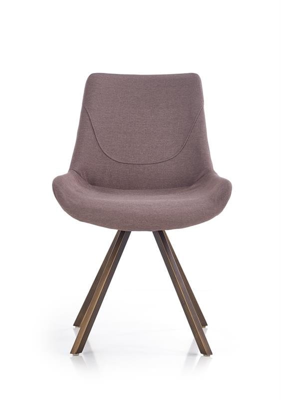 Halmar Scaun tapitat cu stofa si picioare metalice Kai-290 Grej, l55xA59xH85 cm