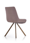 Halmar Scaun tapitat cu stofa si picioare metalice Kai-290 Grej, l55xA59xH85 cm